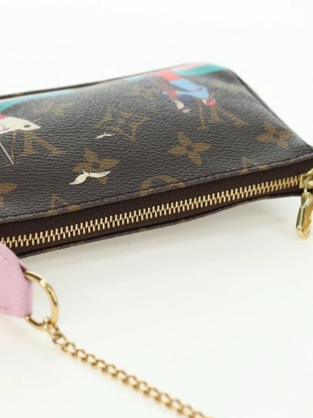 LOUIS VUITTON Monogram Mini Pochette Accessoires Pouch M62141 LV Auth 179814M - Picture 6 of 14